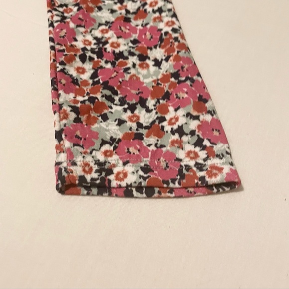 Zara Floral Long Sleeve Dress with Cut Outs Size Large - Picture 6 of 16